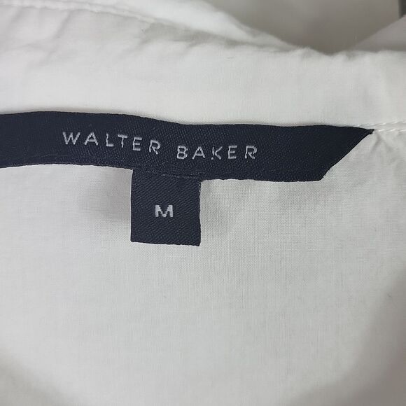 Walter Baker Crisp White Shirt. Size M - Picture 4 of 5